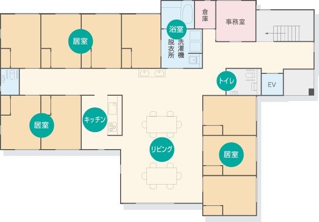 サリューブルあさおのフロアマップ