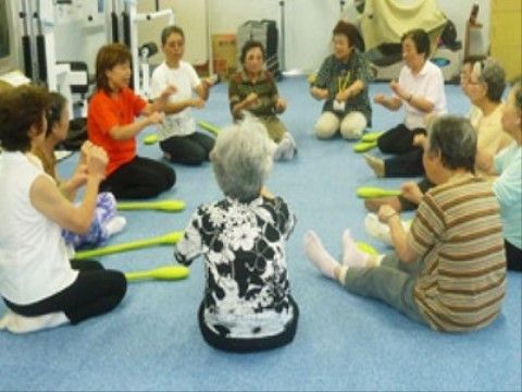 みんなで楽しむ機能訓練室