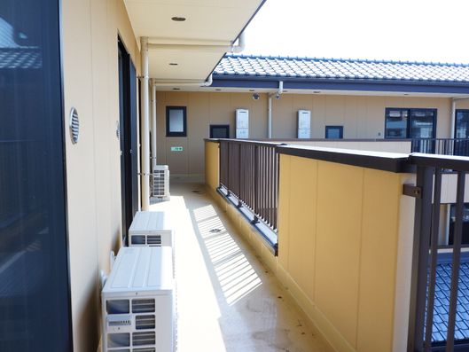 見通しの良いベランダスペース