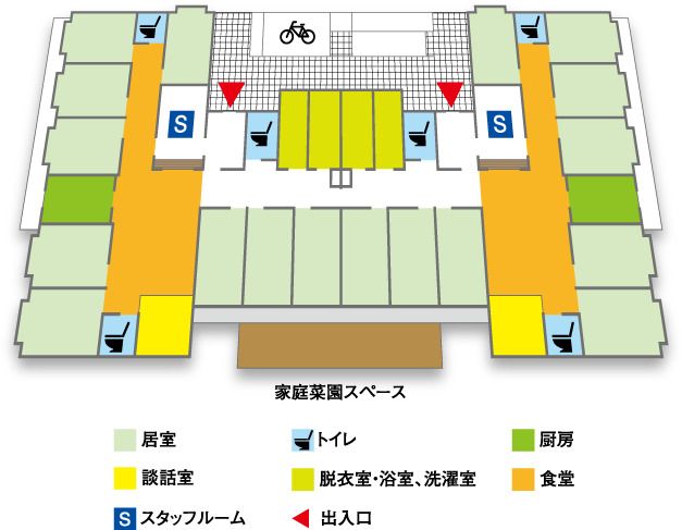 グループホーム いずみの里のフロアマップ1のフロアマップ