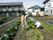 利用者が野菜作りを楽しむ庭