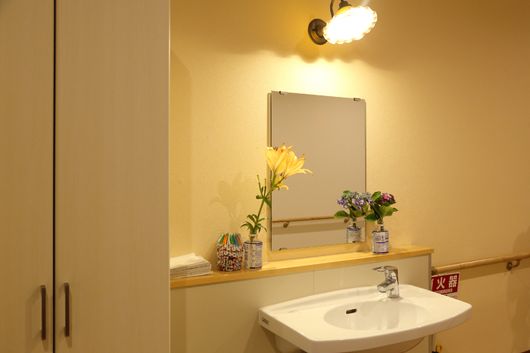 室内にも洗面台が完備