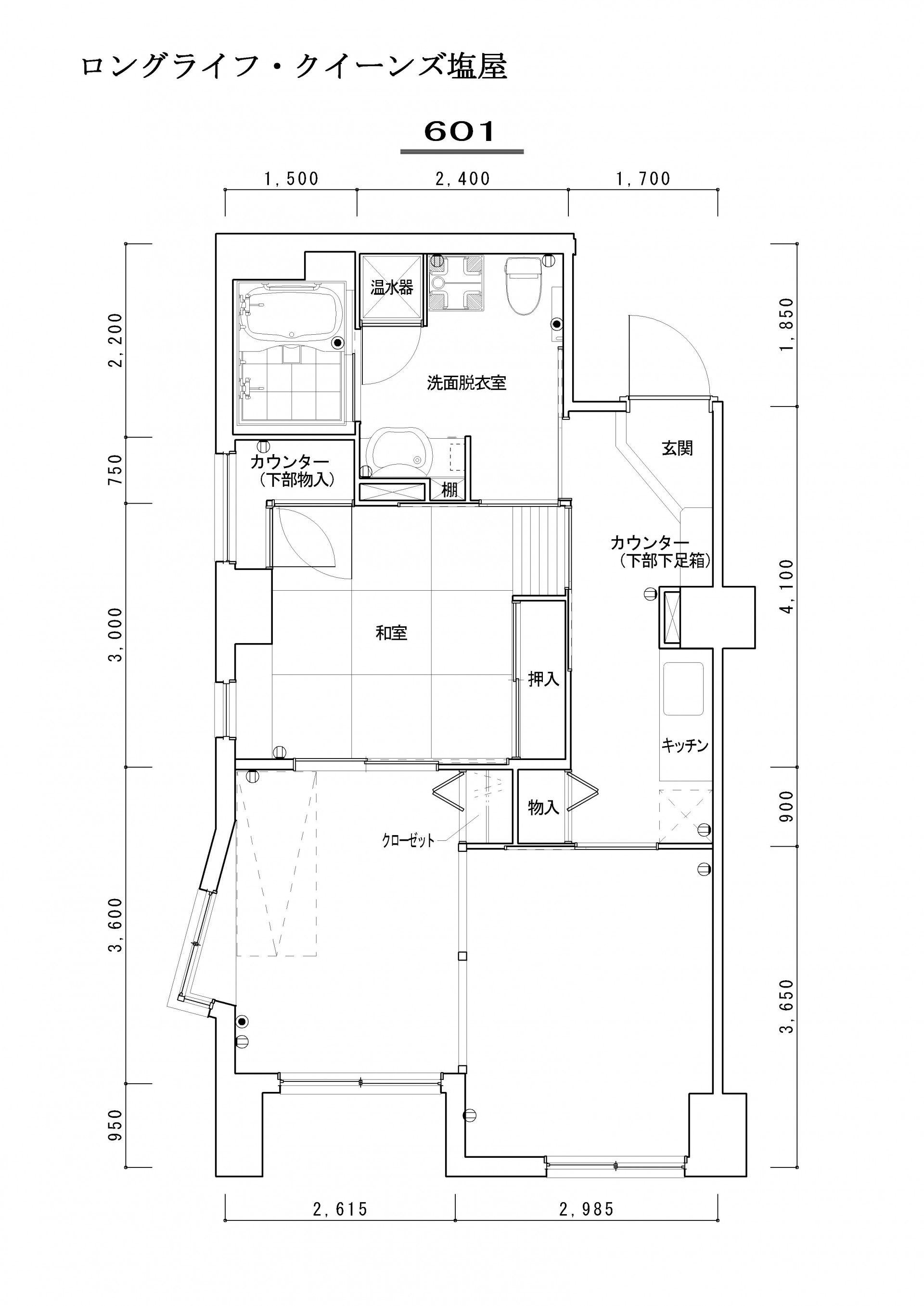 居室の間取り図