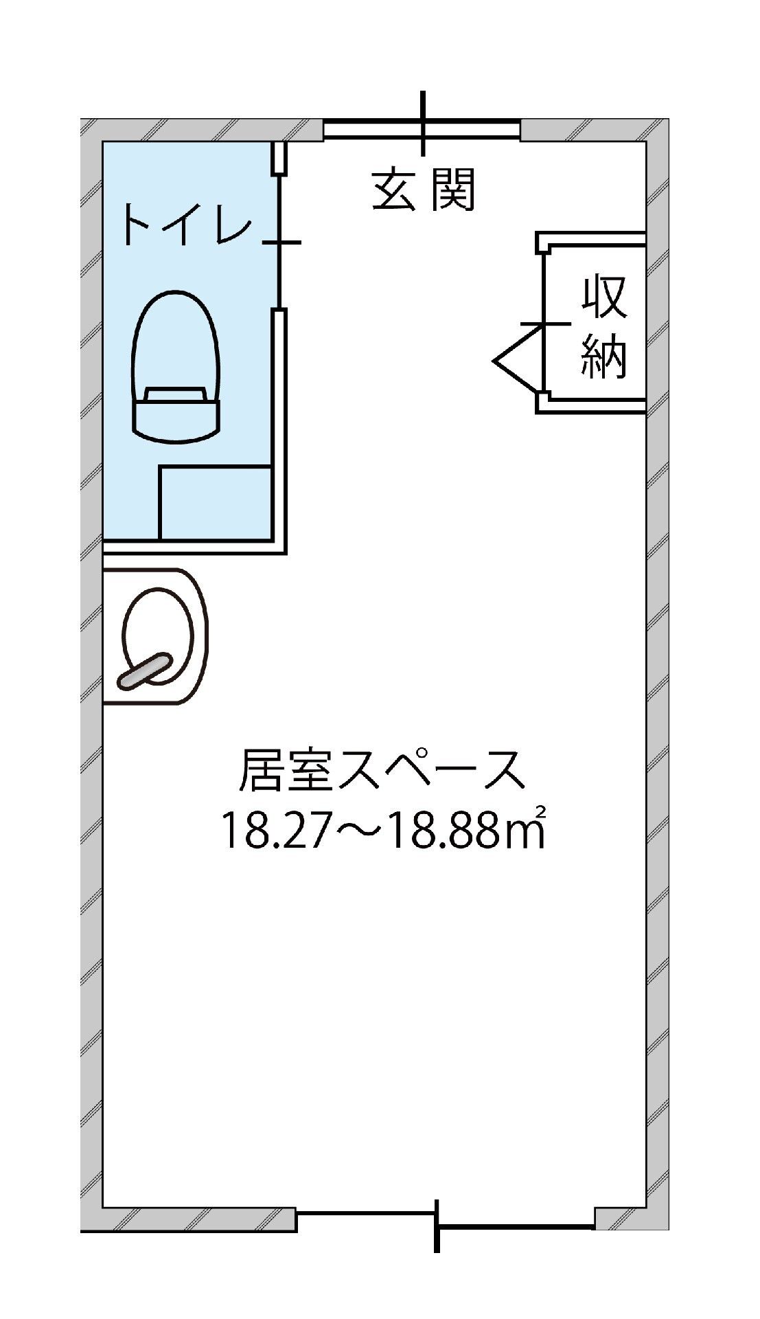 やさしえ姫路土山の居室の間取り図