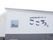 建物の外壁の上部に濃いグレーで施設名が入っている。入居者様や来訪者様が一目で分かるようになっている。