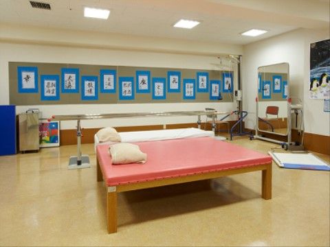 機能訓練用の広い部屋
