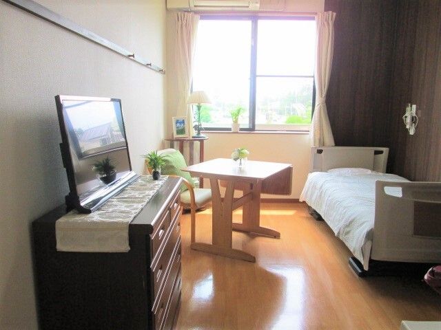 日差しが差し込む居室