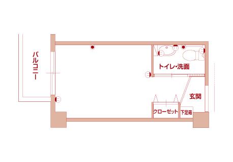ロングライフ高槻のゴールドSの間取り図