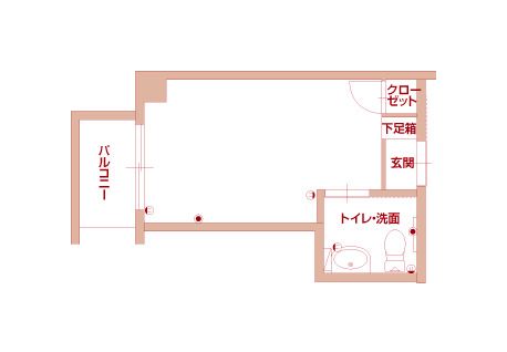 ロングライフ高槻のレギュラーの間取り図