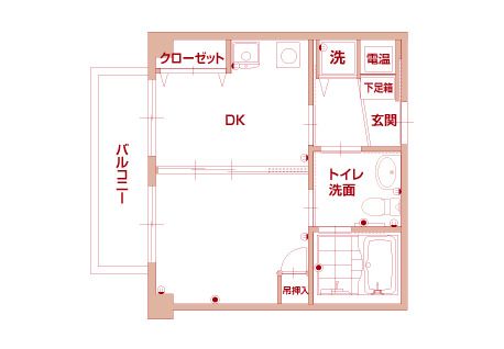 ロングライフ高槻のゴールドRの間取り図