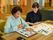 書道を楽しむ様子