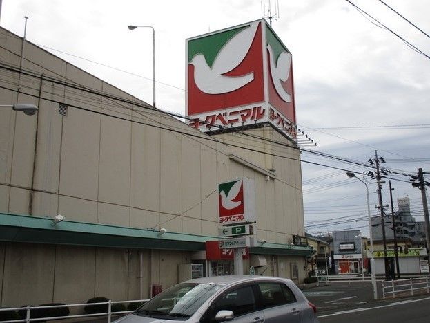 近くには大型のスーパーマーケットがある。食料品を中心として販売しているので、日々の買い物に便利に利用できる。