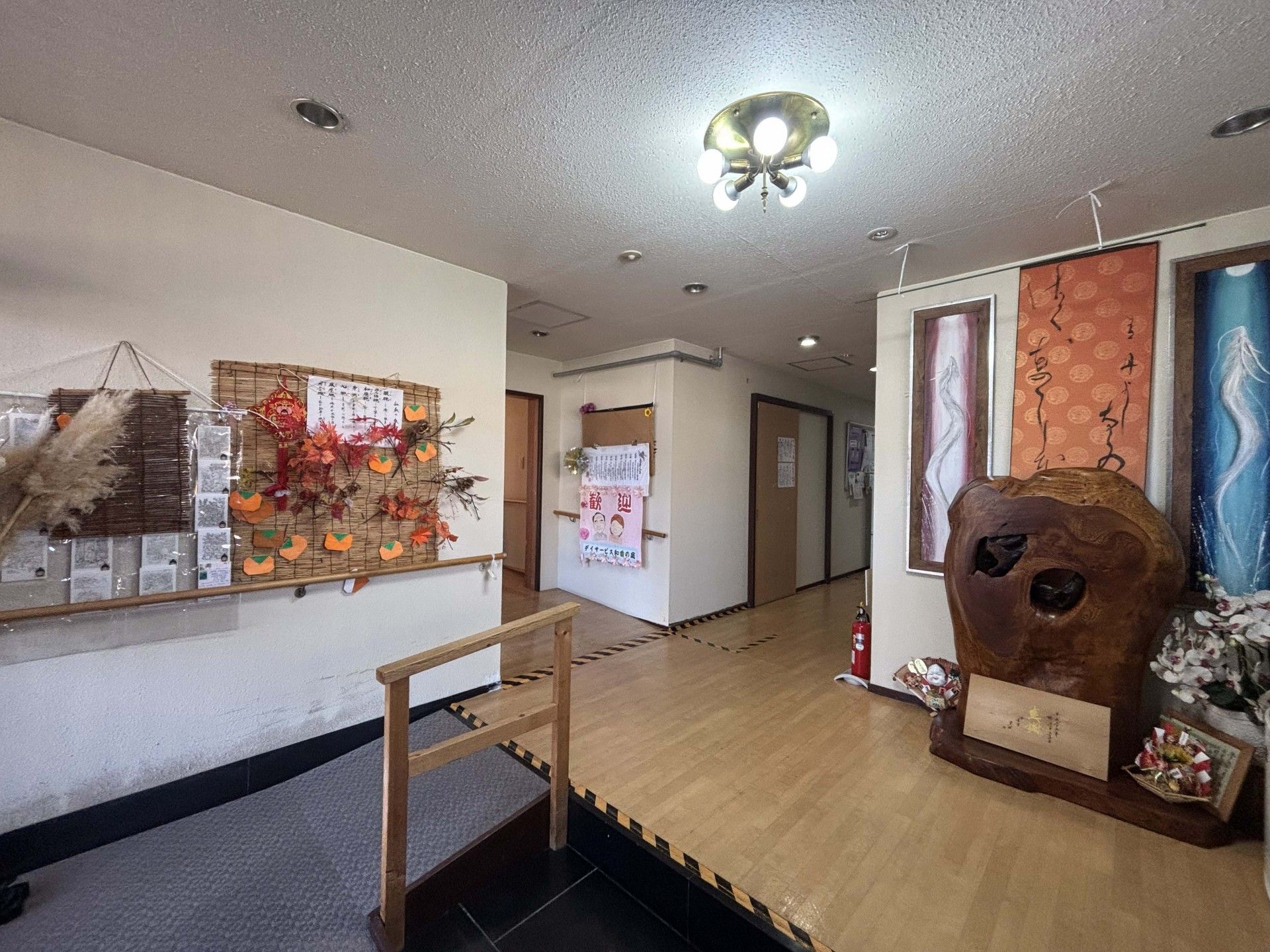 温かみのある廊下