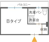 サービス付き高齢者向け住宅 ラヴィータカサ青葉の森のBタイプの間取り図