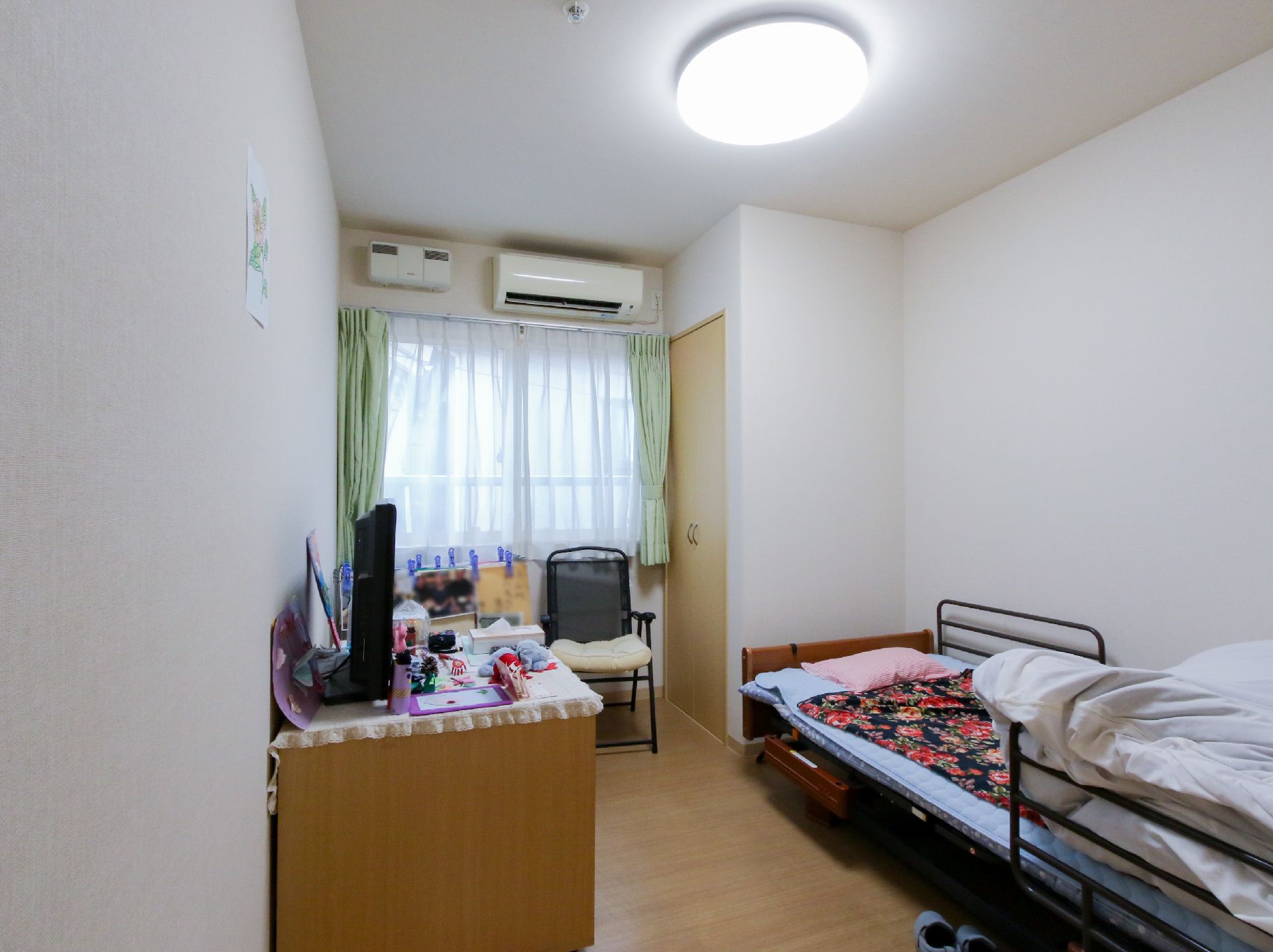 エアコンが完備された居室