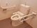 トイレには暖房機能がついた洋式タイプの便座を設置している。また車イスの人に配慮して、壁には可動式の手すりが取り付けられている。