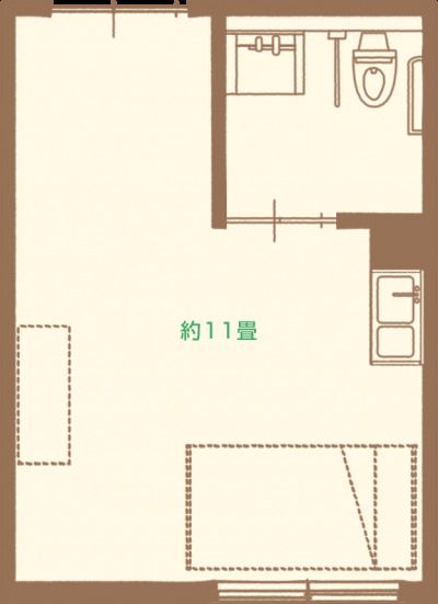 ファミリーコート加納のタイプAの間取り図