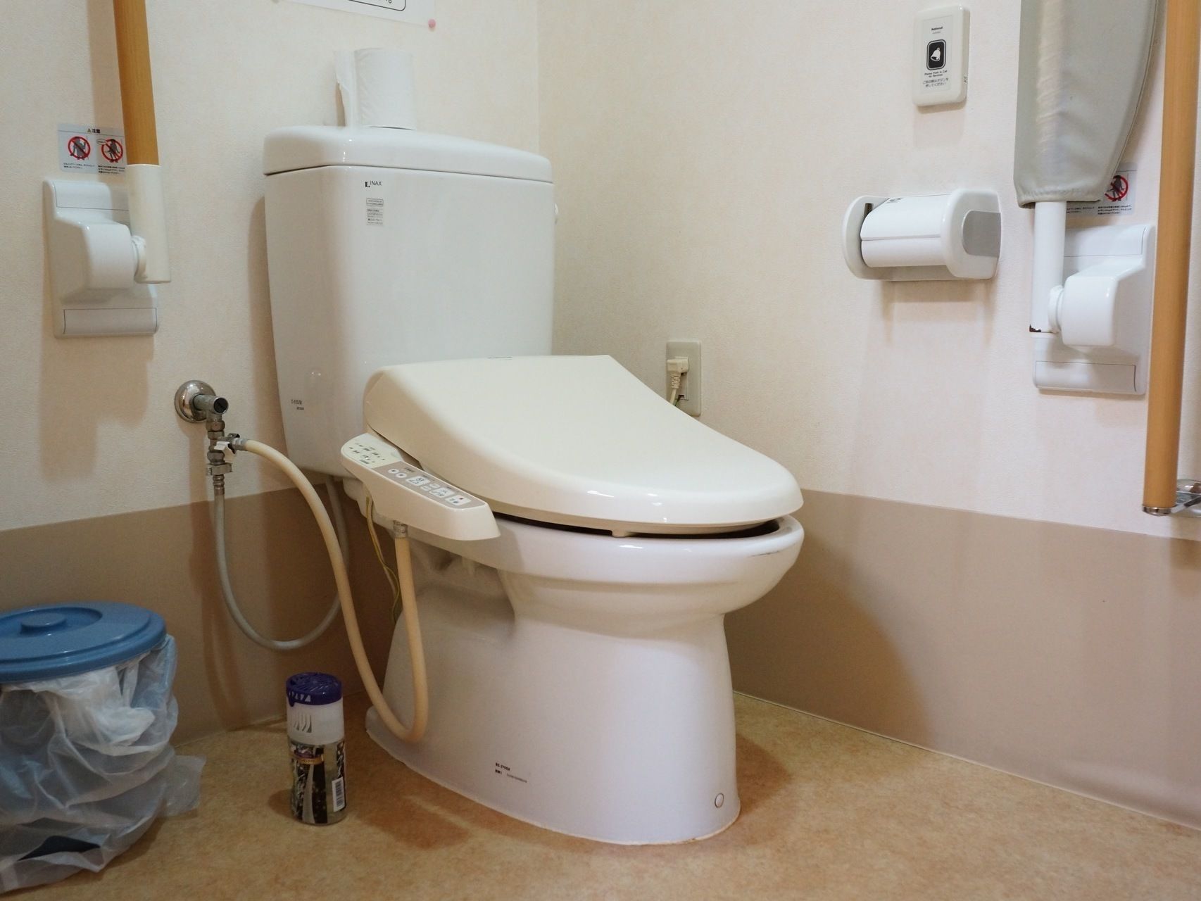 清潔なトイレ設備