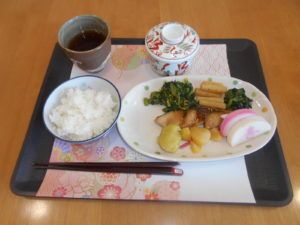 ご飯と茶碗蒸し付きのメニュー