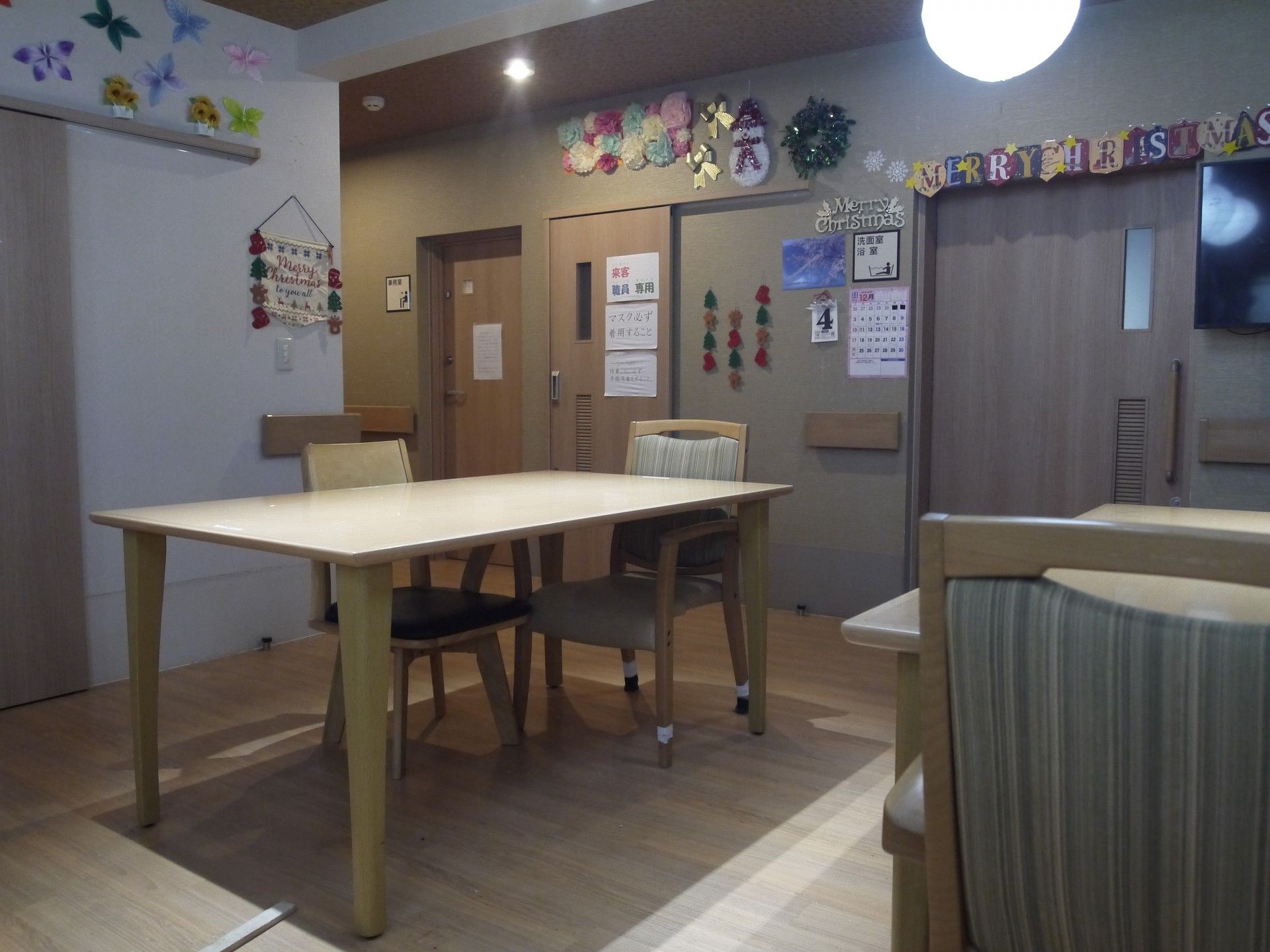 ゆったり過ごせる居室の一角