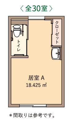 サービス付き高齢者向け住宅 虹のもりの間取りの間取り図