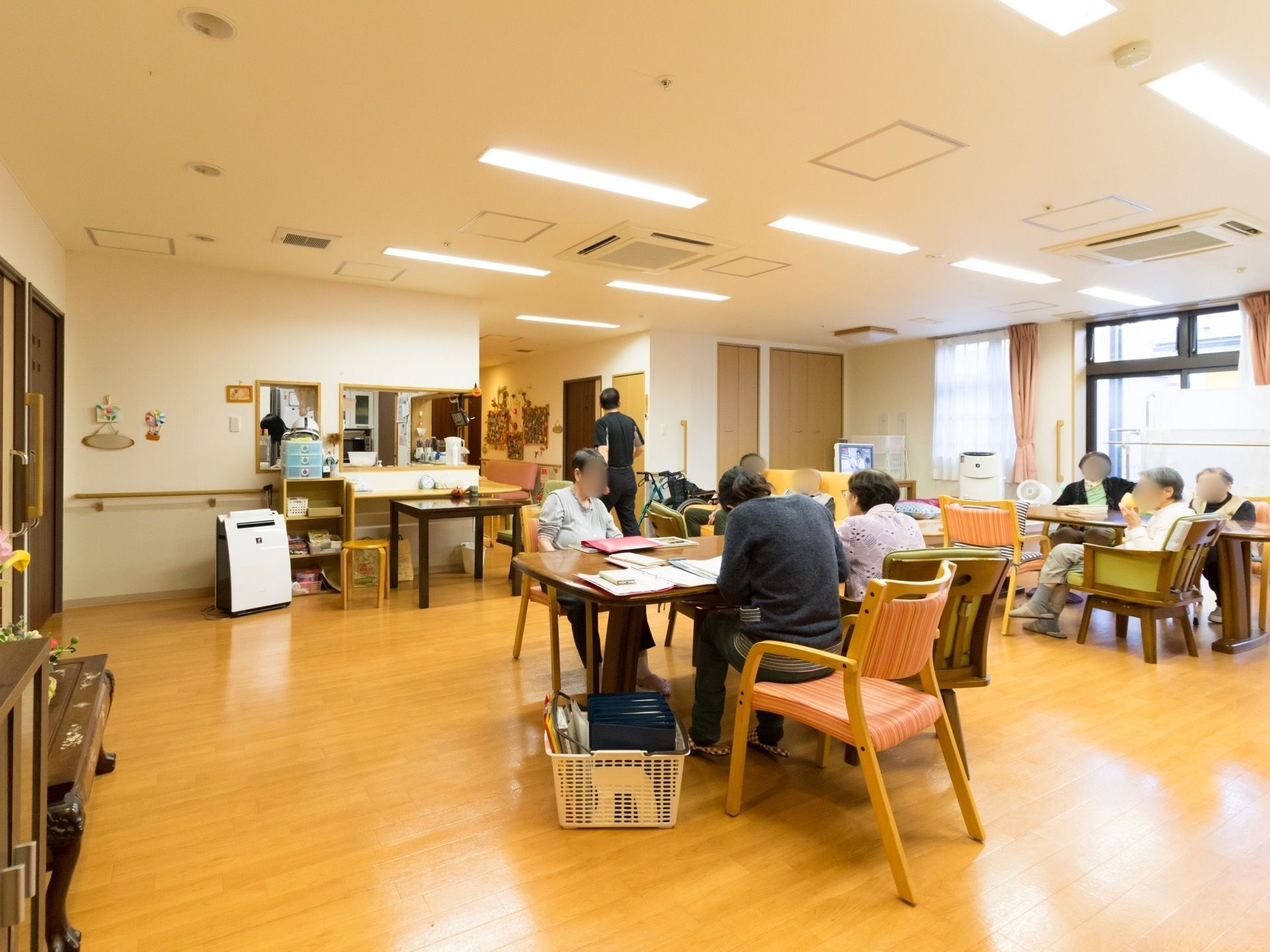 入居様同士で話したり、テレビを見たりと、自由に過ごせる談話スペース