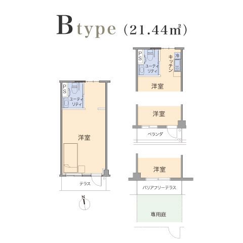 シニア町内会NARITA公津の杜のＢtypeの間取り図
