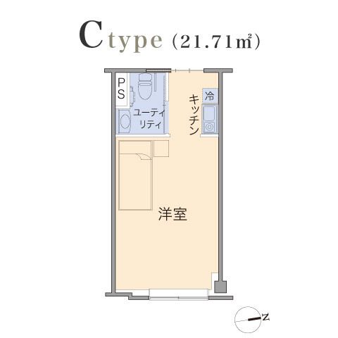 シニア町内会NARITA公津の杜のＣtypeの間取り図