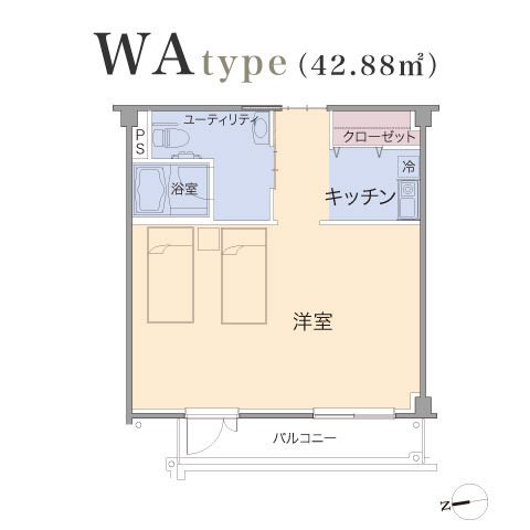 シニア町内会NARITA公津の杜のWAtypeの間取り図