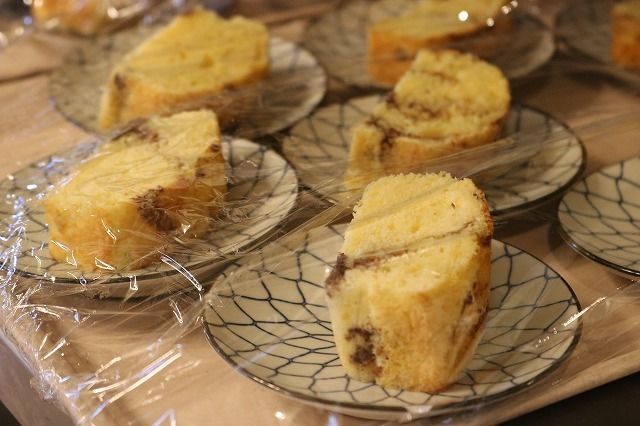 チョコレートをマーブル状に練りこんだパウンドケーキ