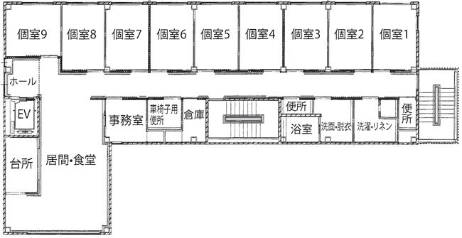 グループホーム ひかり幸町のフロアマップ1のフロアマップ