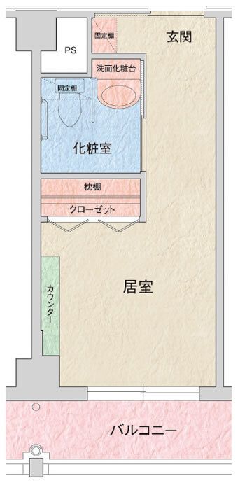 住宅型有料老人ホーム 奈良桃寿園の居室の間取り図