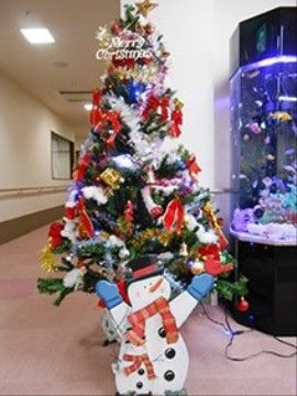 「エスペランサ相模原」のクリスマス。イルミネーションも多数用意している。