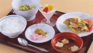ごはんと味噌汁がセットになったメニュー
