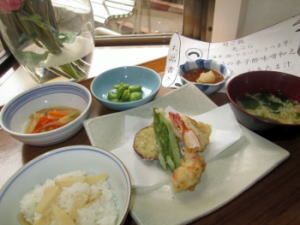 天ぷらの盛り合わせのセット