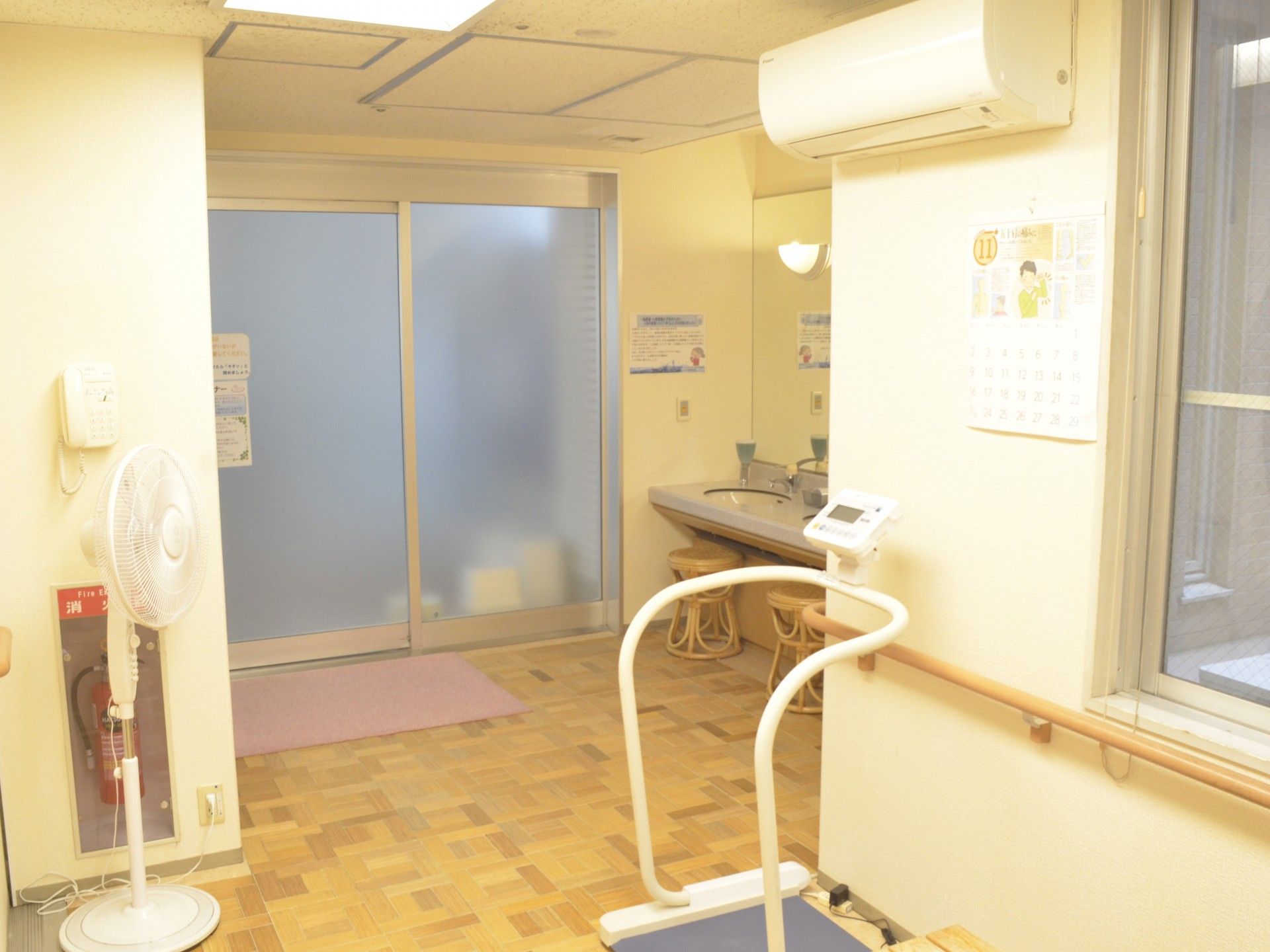 清潔な洗面スペース