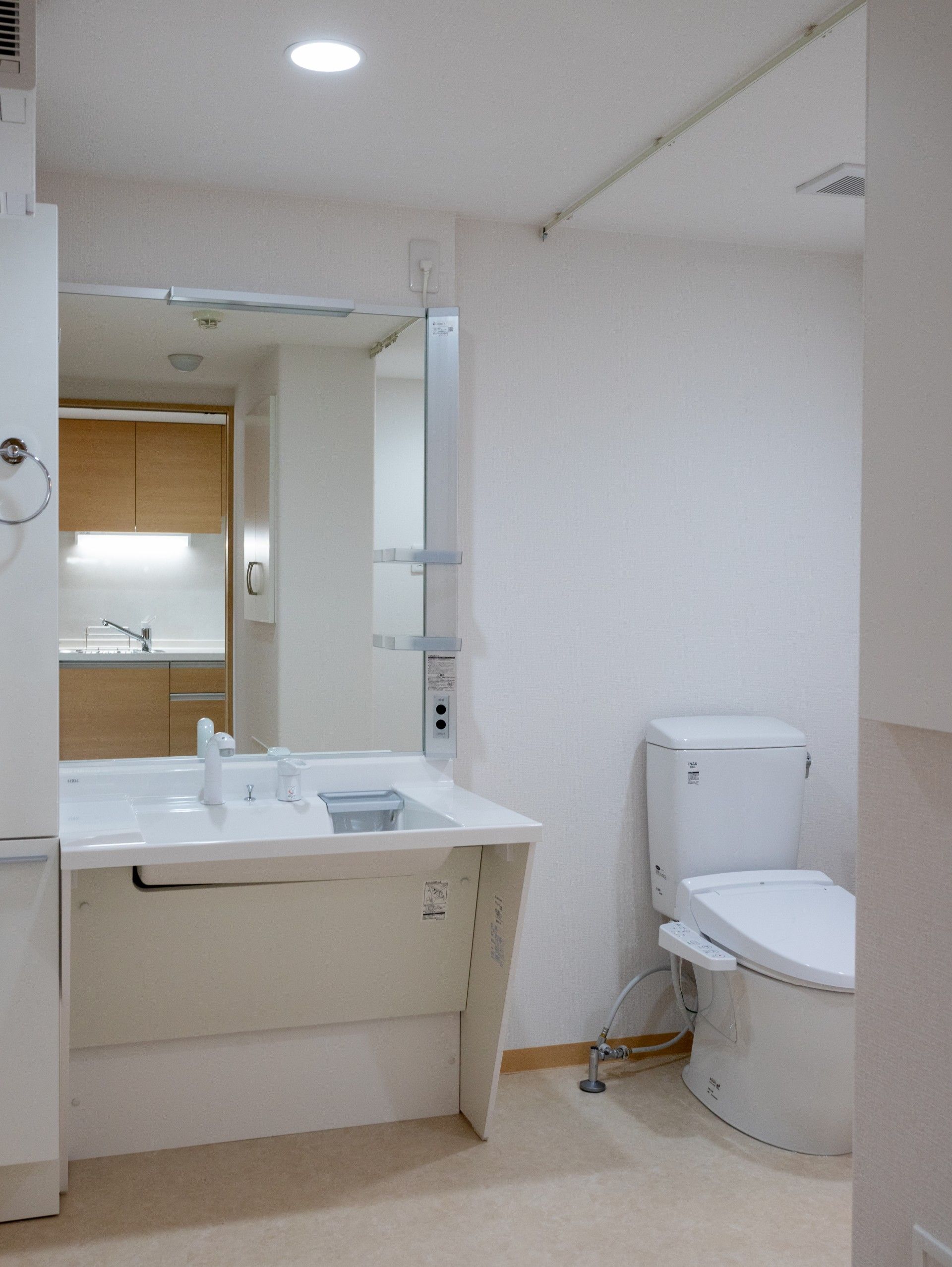 使いやすい洗面所とトイレ