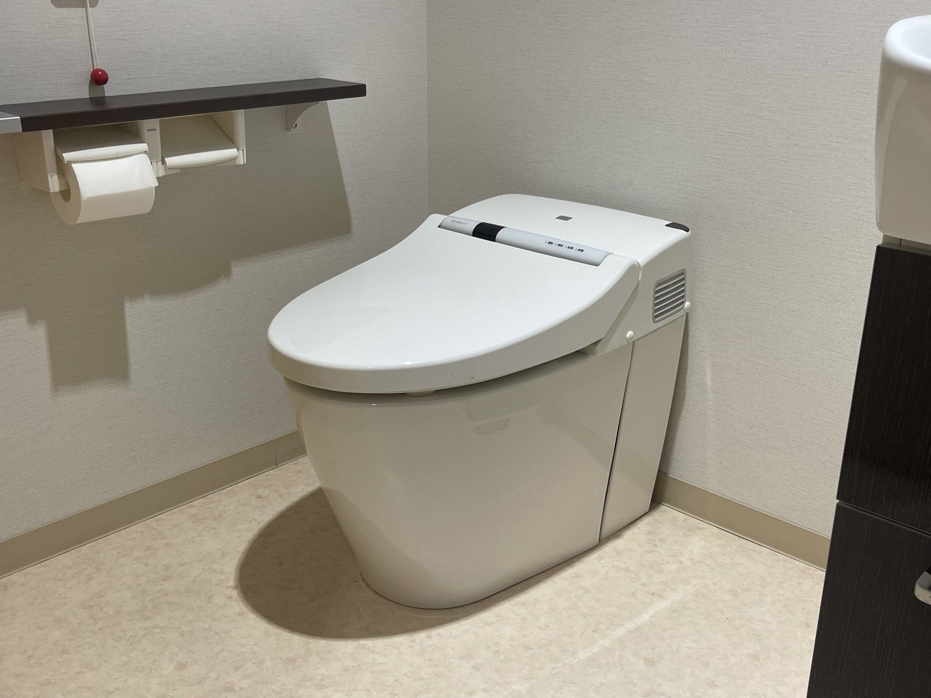 清潔なトイレ設備