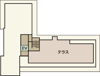 アースの介護付き 有料老人ホーム でらいと島田の屋上のフロアマップ