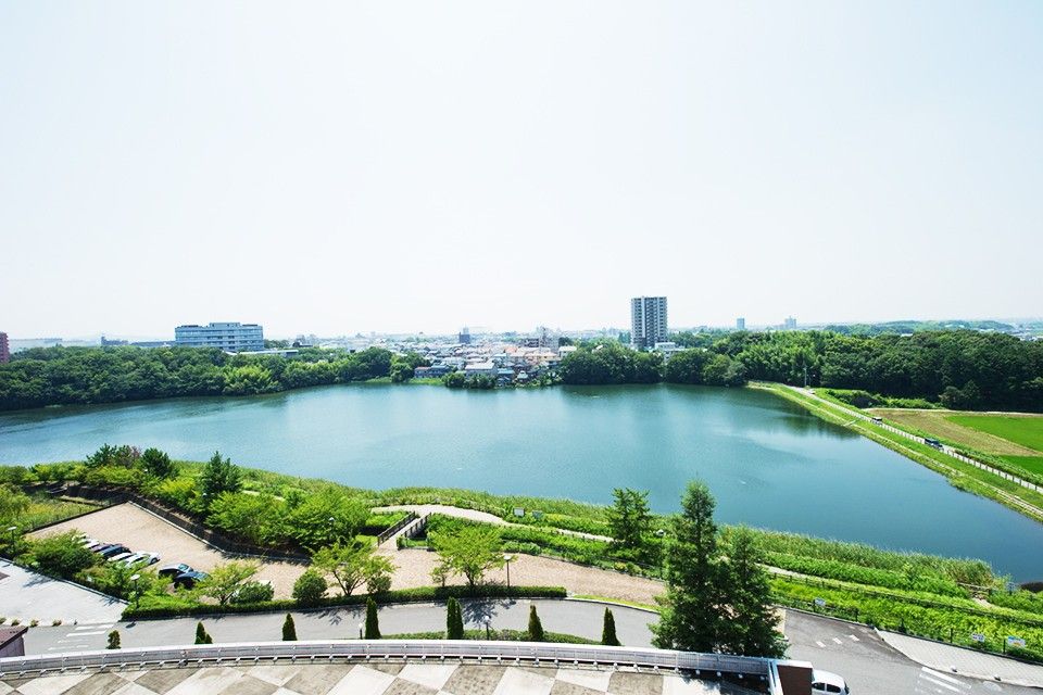 緑豊かな景観の眺望