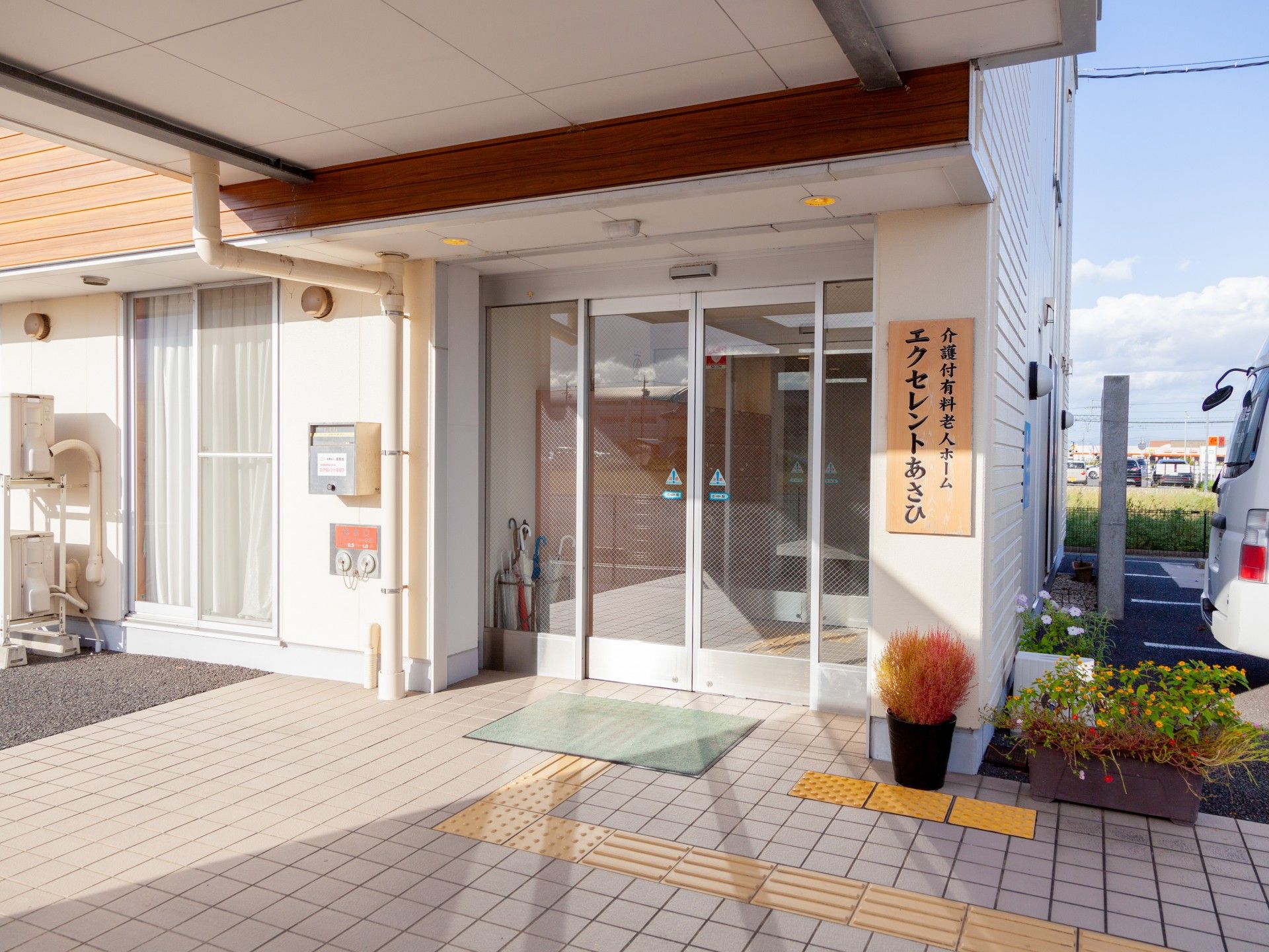 自動ドアの出入り口