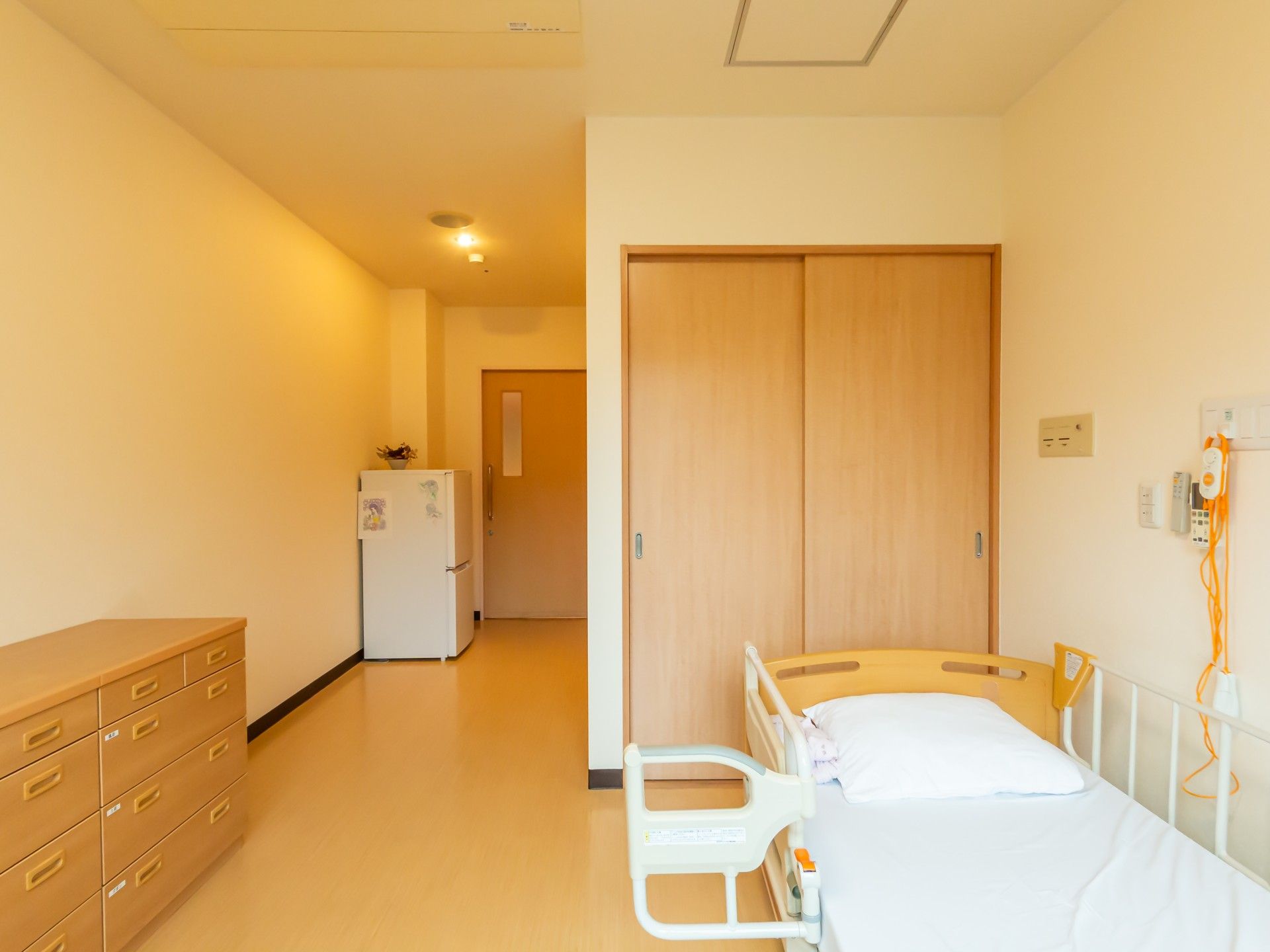 落ち着いた個室の一角