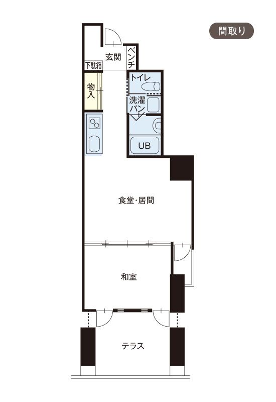 ライフ・イン京都の間取り2の間取り図