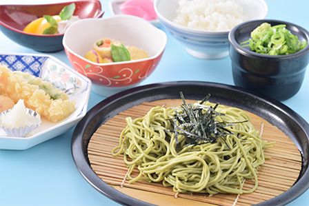 ざるそばと天ぷらのセット