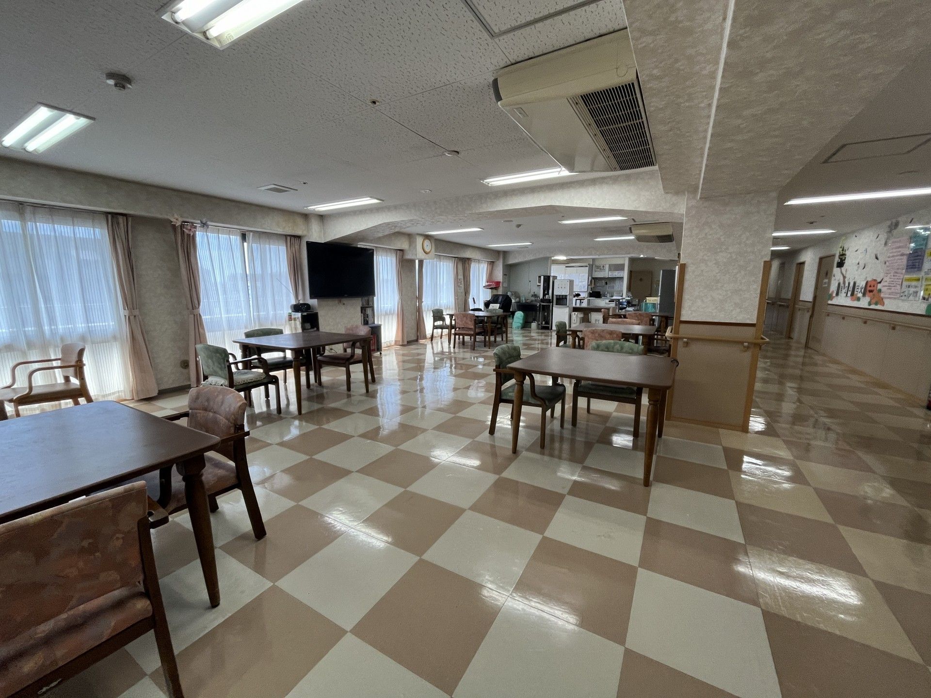 広々とした共有スペース