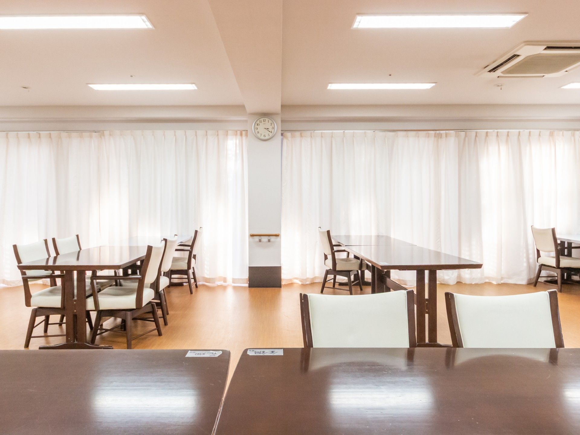 明るい共有スペース