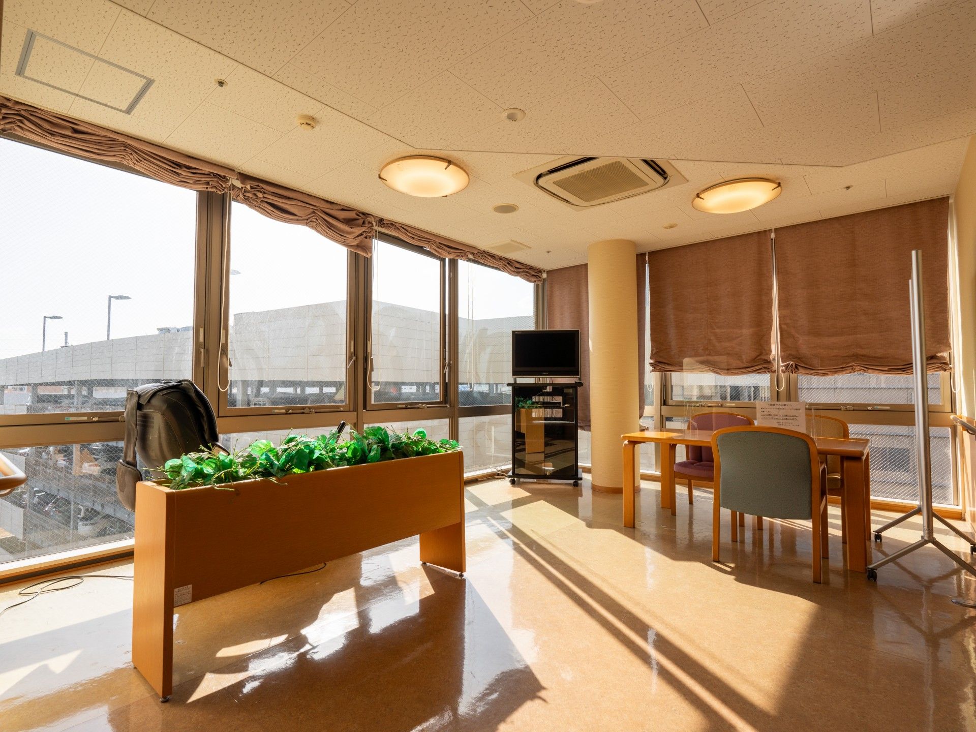 日差しが差し込む部屋