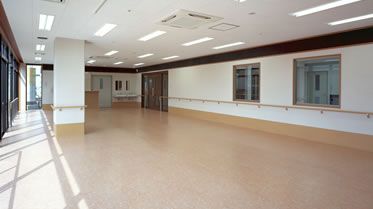 広々とした共有スペース