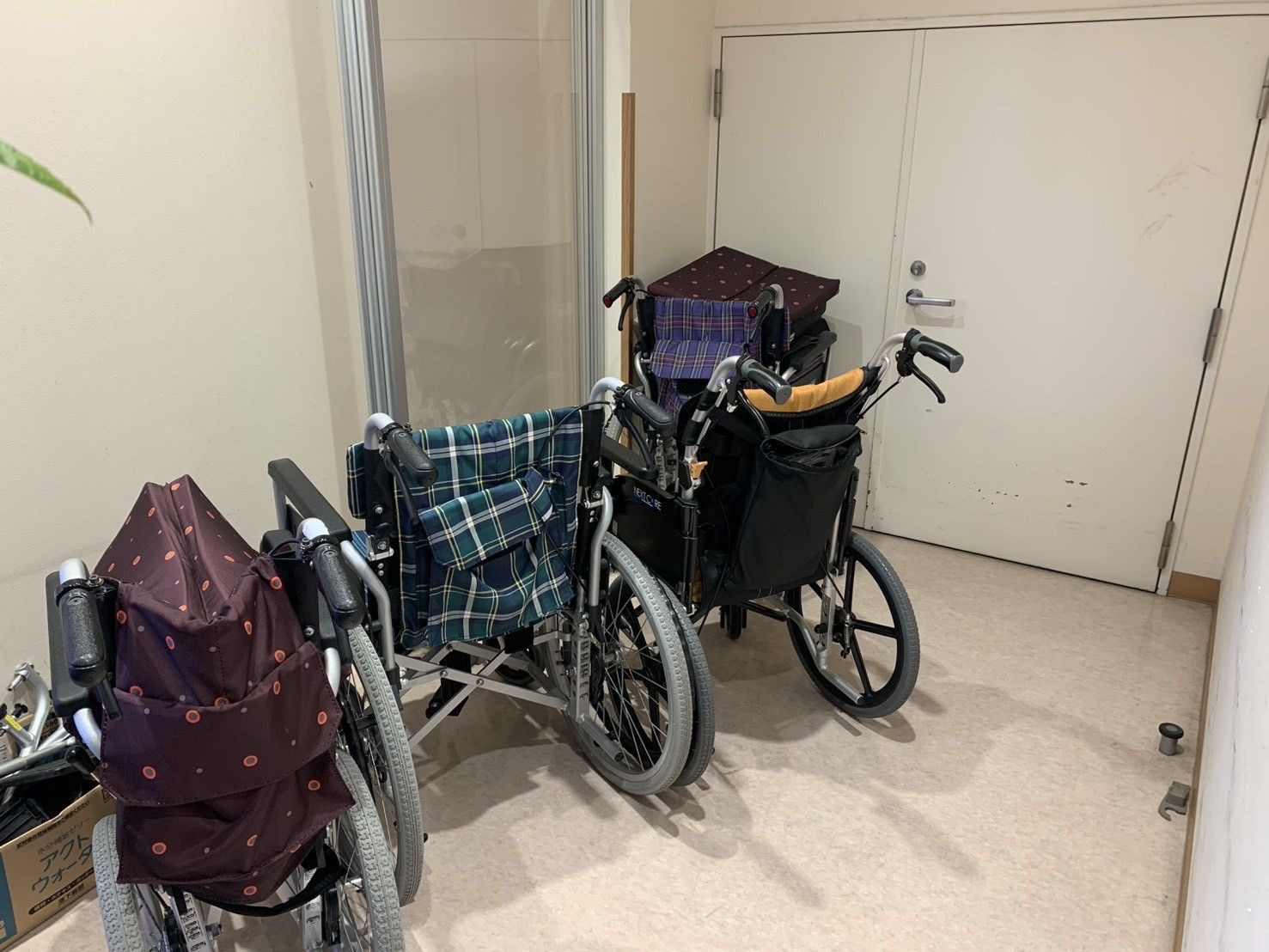 車椅子の保管スペース
