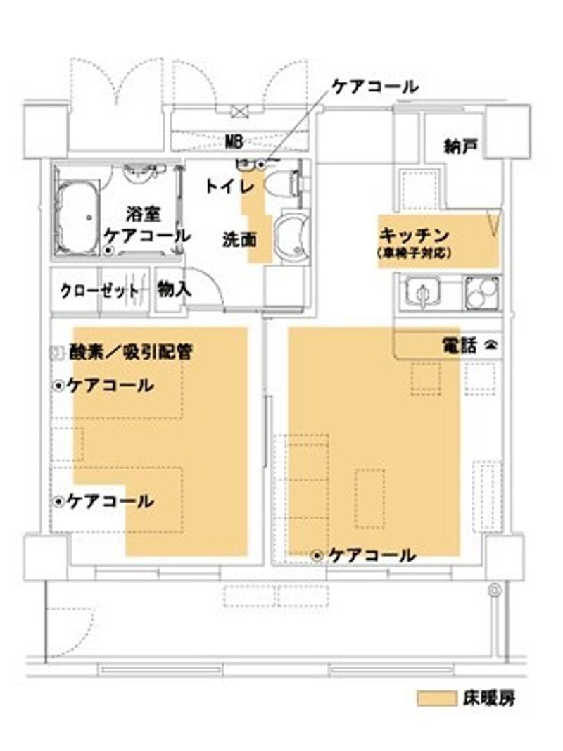 フィランソレイユ笹丘のtype-Ｓの間取り図